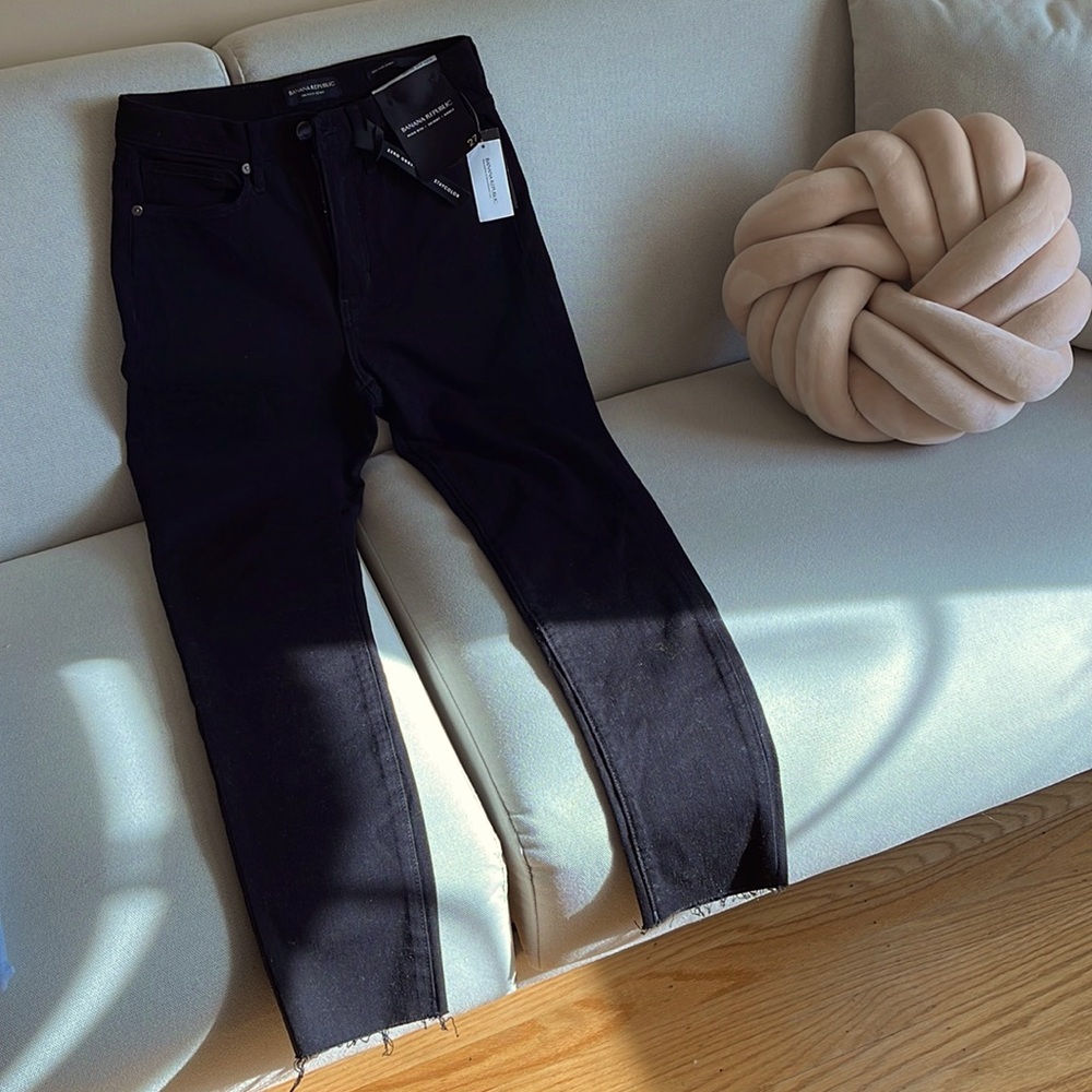 NWT Banana Republic Sz 27 Frayed Hem Jeans